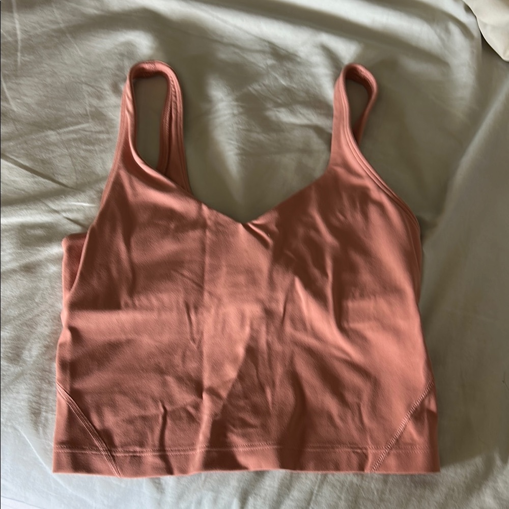 Coral Align Tank- Sports Bra with Wide Straps and Stretchy Fabric